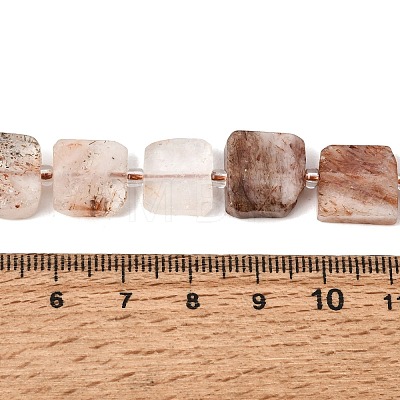 Natural Black Gold Rutilated Quartz Beads Strands GG-CBA4808-E01-01-1