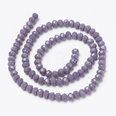 Opaque Solid Color Glass Beads Strands EGLA-A034-P1mm-D11-1