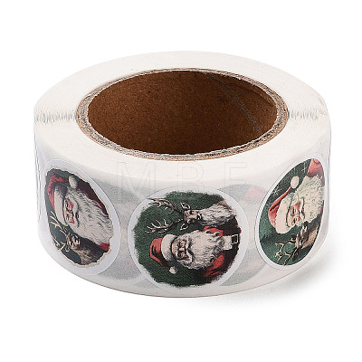 Christmas Round with Word Roll Stickers DIY-S045-01G-1