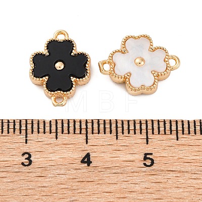Double Side Color Acrylic Connector Charms KK-P289-04G-01-1