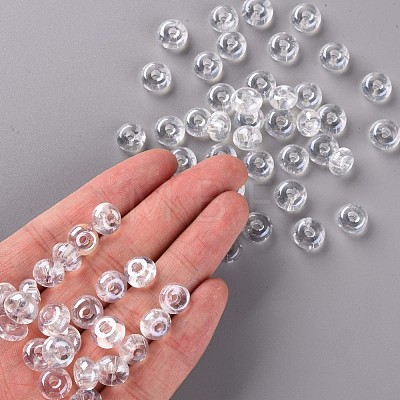 Transparent Colours Luster Glass Round Beads SEED-S045-002A-D01-1