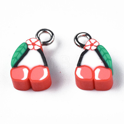 Handmade Polymer Clay Charms CLAY-N006-44-1