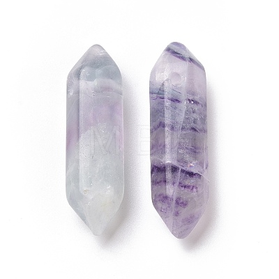 Natural Fluorite Double Terminal Pointed Pendants G-C007-02B-06-1
