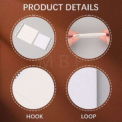 2 Sets 2 Styles Removable Plastic & Traceless Glue Hook and Loop Fastener DIY-CN0003-18-1