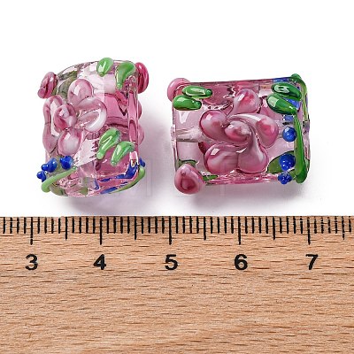 Handmade Bumpy Lampwork Beads Strands LAMP-K027-07G-1