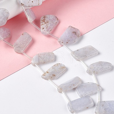 Natural Blue Lace Agate Beads Strands G-I329-01-1