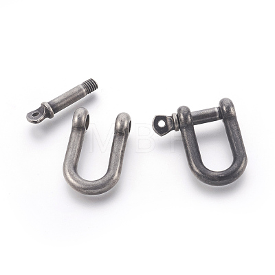 304 Stainless Steel Screw D-Ring Anchor Shackle Clasps STAS-E446-30B-AS-1