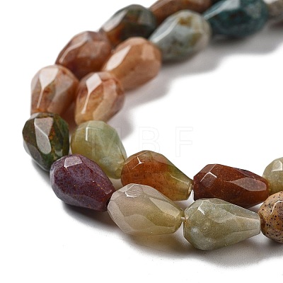 Natural Indian Agate Beads Strands G-P520-B22-01-1