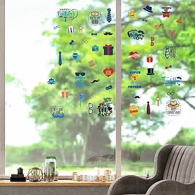 8 Sheets 8 Styles PVC Waterproof Wall Stickers DIY-WH0345-199-1