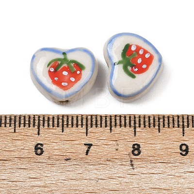 Handmade Porcelain Beads PORC-D011-01G-1