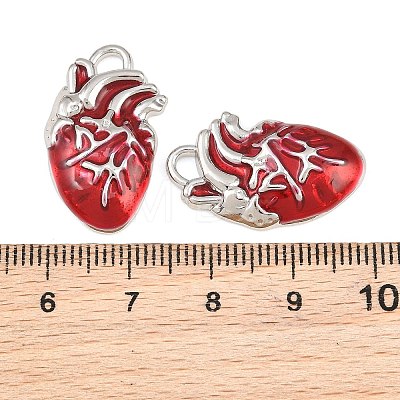 Rack Plating Alloy Enamel Pendants AL-CBA2B10-01P-01-1