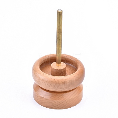 Wooden Seed Bead Spinner Holder TOOL-K005-01-1