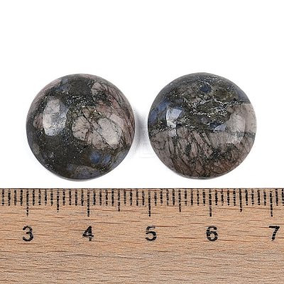 Natural Glaucophane Cabochons G-T020-18mm-40-1