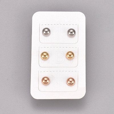 304 Stainless Steel Stud Earrings EJEW-L215-55A-1