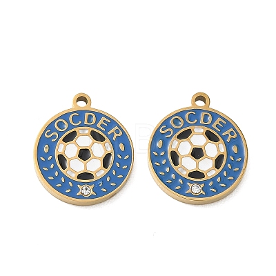 304 Stainless Steel Enamel Pendants SA-CBA49D2-03G-1