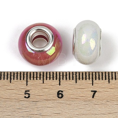 Opaque Resin European Beads RESI-C059-01D-1