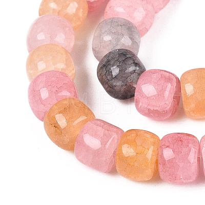 Ombre Effect Dyed Glass Beads Strands GLAA-Q106-05B-A03-1