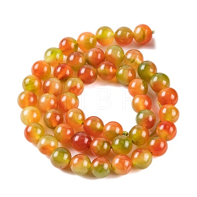 Natural Malaysia Jade Beads Strands G-A146-8mm-C14-1