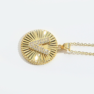 Brass Micro Pave Cubic Zirconia Necklaces FS-WG1D774-22-1