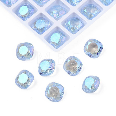 Glass Rhinestone Cabochons MRMJ-N029-02B-01-1