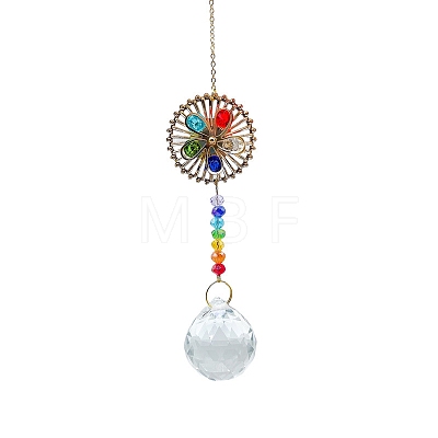 Metal Flower Hanging Ornaments PW-WG8CBF1-01-1