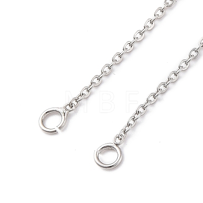 1.3MM Brass Cable Chain Necklace Making NJEW-D302-76P-1