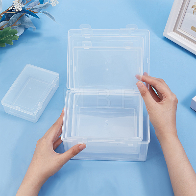 BENECREAT 4Pcs 4 Styles PP Plastic Double Knots Bead Storage Containers CON-BC0007-32-1