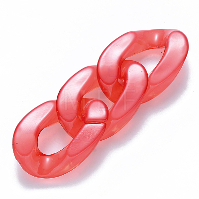 Imitation Jelly Acrylic Linking Rings OACR-S036-001B-E07-1