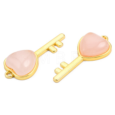 Natural Rose Quartz Pendants G-N326-158-17-1