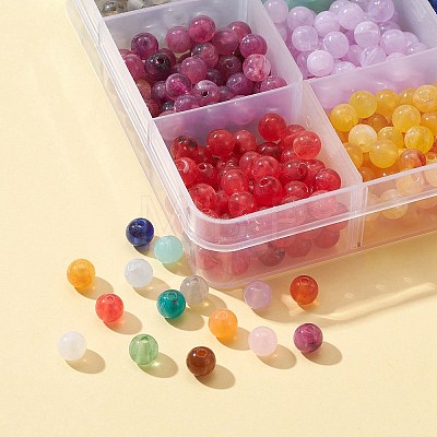 1050Pcs 15 Colors Round Imitation Gemstone Acrylic Beads OACR-FS0001-26-1