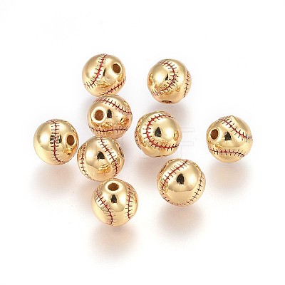 Brass Enamel Beads LS-KK-L179-06G-1