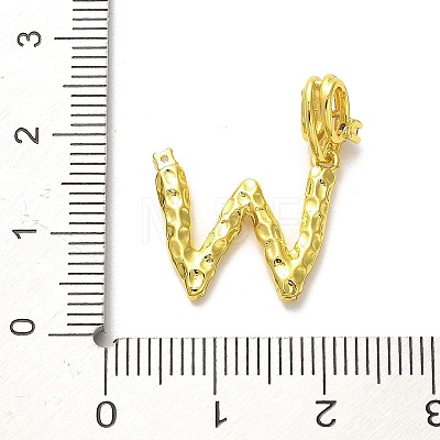 Rack Plating Brass Micro Pave Cubic Zirconia European Dangle Charms KK-L210-015G-W-1