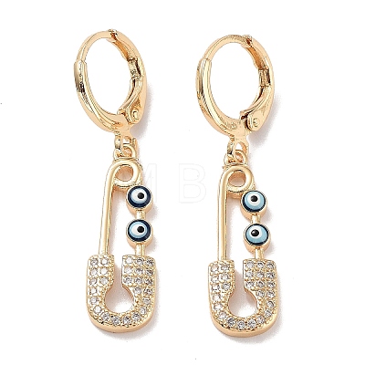 Real 18K Gold Plated Brass Dangle Leverback Earrings EJEW-L269-016G-01-1