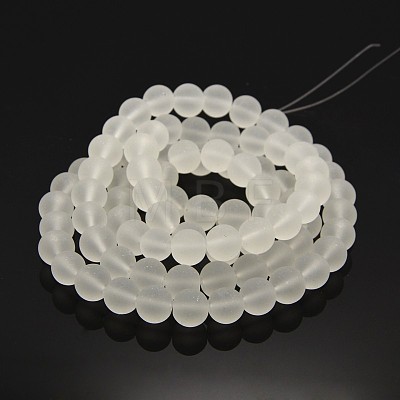 Transparent Glass Bead Strands X-GLAA-S031-10mm-13-1