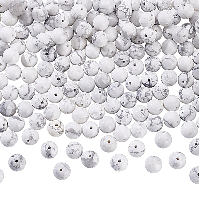 Natural Howlite Beads G-NB0001-04-1