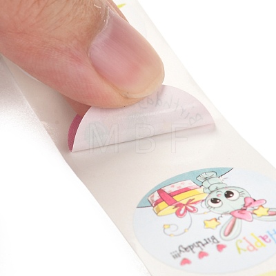 Birthday Themed Pattern Self-Adhesive Stickers DIY-E023-08G-1