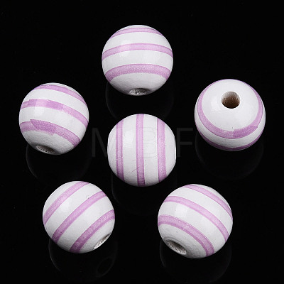 Easter Theme Printed Wood Beads WOOD-T032-22K-1