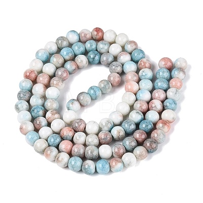 Opaque Ombre Effect Dyed Glass Beads Strands GLAA-Q106-04A-11-1