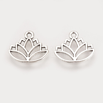 Tibetan Style Alloy Charms TIBE-Q075-50AS-LF-1