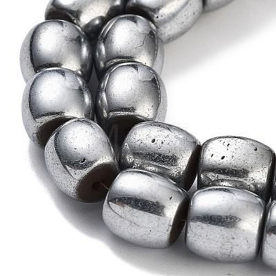 Synthetic Magnetic Hematite Beads Strands G-P545-H01-01D-1