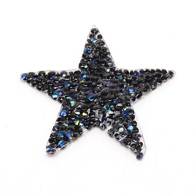 Star Glitter Hotfix Rhinestone DIY-WH0301-92B-01-1
