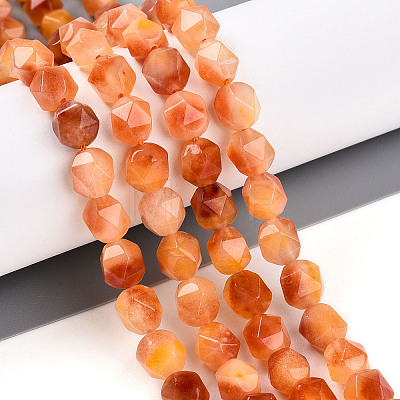 Dyed Natural White Jade Beads Strands G-T139-8mm-45U-1