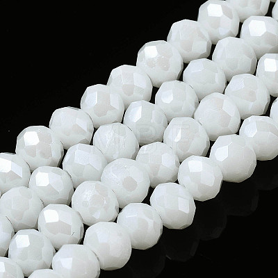 Electroplate Glass Beads Strands X-EGLA-A034-P10mm-A21-1