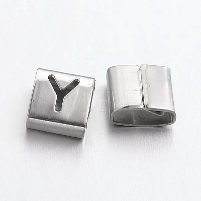 201 Stainless Steel Slide Charms STAS-L133-01-1