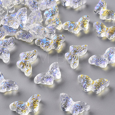 Transparent Glass Beads GLAA-S190-018B-02-1