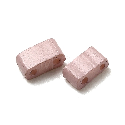 2-Hole Baking Paint Glass Seed Beads SEED-S023-17B-42-1