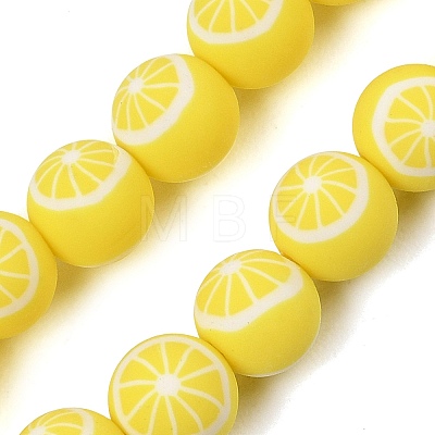 Handmade Polymer Clay Beads Strands PY-CBAEC33-02P-1