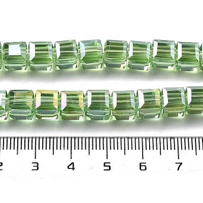 Electroplate Glass Beads Strands EGLA-H108-01A-AB03-1