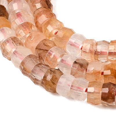 Natural Hematoid Quartz/Ferruginous Quartz Heishi Beads Strands LS-G-A299-A19-01-1