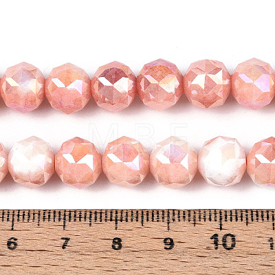 Anti-Tarnish Electroplate Glass Beads Strands GLAA-N010-10mm-05-1